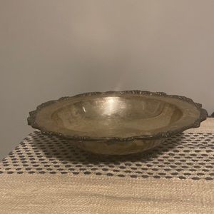 Vintage silver plated serving bowl